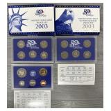 (2) 2003 US Proof Set & Proof Quarter Set