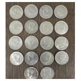 (18) Kennedy Half Dollars