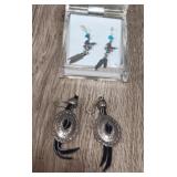 (2) Pairs of Native American Earrings