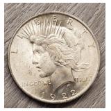 1922 Silver Peace Dollar