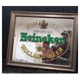 Heineken Mirrored Beer Sign
