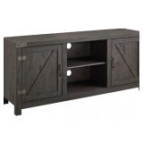 New 58' Barn Door TV Console - Sable Grey