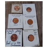 Variety of Pennies
