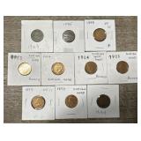 (10) 1863- 1905 Indian Head Cents