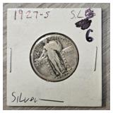 1927-S Silver Standing Liberty Quarter
