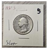 1932-S Silver Washington Quarter