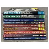 (9) Assorted Chilton & Haynes Auto Repair Manuals