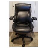 Serta Black Leather Office Chair
