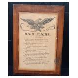 High Flight Wall Sign Decor