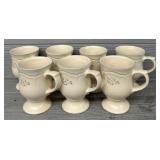 (7) Pfaltzgraff Remembrance Pedestal Mugs