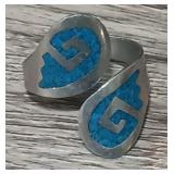 Sterling Silver Turquoise Inlay Ring