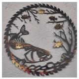 Fish Metal Cutout Decor