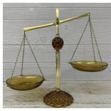 Vintage Amber Glass Scale