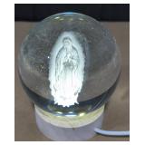 Mother Teresa Lighted Crystal Ball