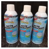 (3) Cans of Disinfectant Spray
