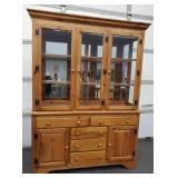 2-PC Kincade Shaker Ridge Lighted China Hutch