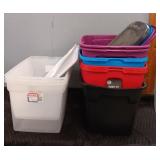(10) Totes w/ 7 Lids