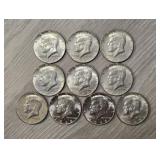 (10) Silver Kennedy Half Dollars: 40% Silver #1