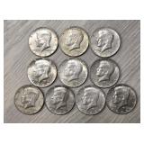 (10) Silver Kennedy Half Dollars: 40% Silver #2