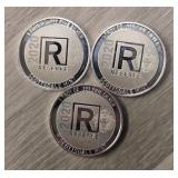 (3) One Ounce Silver Rounds: 2020 Scottsdale
