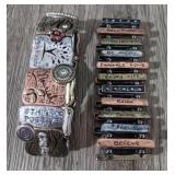 (2) Mixed Metal Stretch Fashion Bracelets