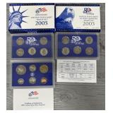 (2) 2005 US Proof Set & Proof Quarter Set