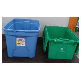 Flip Lid Tote & Blue Tote No Lid