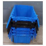 (6) Flip Lid Totes