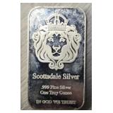 One Ounce Silver Scottsdale Silver Bar #3