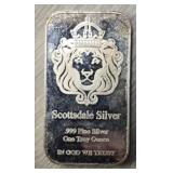 One Ounce Silver Scottsdale Silver Bar #2