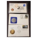 (3) Apollo 1st Day Issue Letters