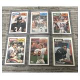 (6) 1987 Topps Star Football Cards
