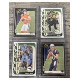 (4) 2024 Drake Maye and Bo Nix Rookie Cards