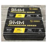 (100) Rounds of 9mm Foundation Series Ammo #2