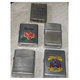 (5) Vintage Refillable Lighters