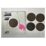 (5) Indian Head Cents