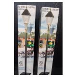 (2) Old World Lamp Posts Sealed