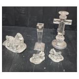 Variety of Vintage Glass Decor Items