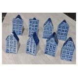 (8) Delft Blue Mini Canal Homes