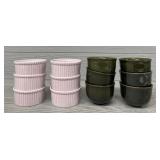 (6) Porcelain Ramekins & (6) Japanese Tea Cups