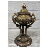 Vintage Lidded Bronze Cup/Urn