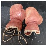 Vintage Leather Boxing Gloves