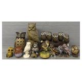 Assortment of Owl Figurines