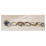 (6) Fashion Rings