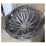 (7) Metal Hanging Planters