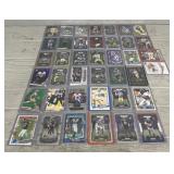 (40) NFL Rookie Football Cards in Hand Sleeves