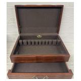 Vintage Reed & Barton Silverware Display Chest