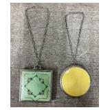 Vintage Makeup Compact & Pill Guilloche