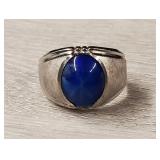 Men's Sterling & Lapis Ring