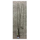 Vintage Sterling Silver Moon Faze Stone Necklace